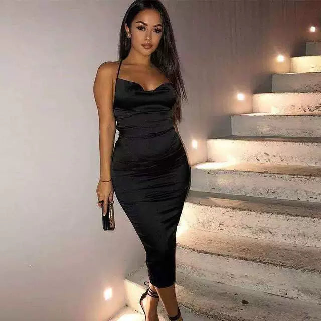 Boss Babe Backless Formal Dress