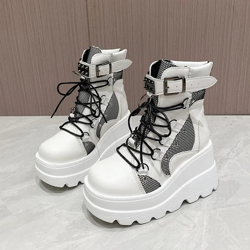 Rave Buckle Ankle Boots